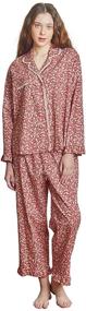 img 4 attached to 🌙 Ullala Vintage Sensibility Two Piece Pajama Set Sleepwear for Women: Stylish Comfort and Nighttime Elegance