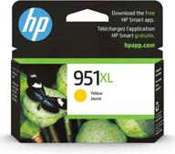 🖨️ hp 951xl yellow high-yield ink cartridge for officejet 8600, officejet pro 251dw/276dw/8100/8610/8620/8630 series | instant ink eligible | cn048an logo