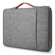 👝 inateck 13-13.5 inch 360 protective laptop sleeve carrying case bag - compatible with macbook pro/air, surface pro, ipad pro - gray logo