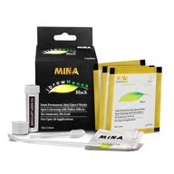 🖤 mina ibrow henna in black - regular pack for hair coloring (up to 30 applications) logo