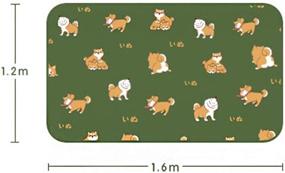 img 3 attached to 🐶 FUYU Shiba Inu Throw Blanket - Cute Puppy Cartoon Dog Design, Warm & Cozy Soft Blanket