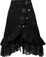 stylish taiduosheng women's steampunk gothic cotton black lace skirts: vintage fashion for trendsetters logo