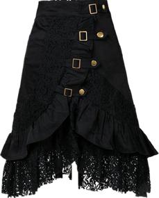 img 4 attached to Stylish Taiduosheng Women's Steampunk Gothic Cotton Black Lace Skirts: Vintage Fashion for Trendsetters