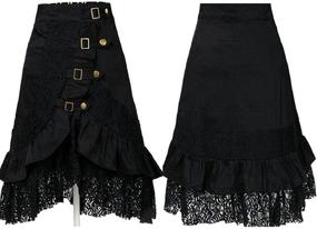 img 3 attached to Stylish Taiduosheng Women's Steampunk Gothic Cotton Black Lace Skirts: Vintage Fashion for Trendsetters