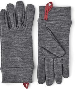 img 3 attached to Machine Washable Hestra Touch Point Warmth Liner - Touch Screen Compatible Layering Glove or Thin Glove