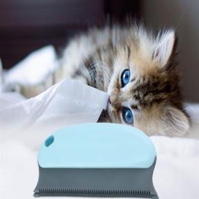 img 3 attached to Efficient Pet Hair Remover Brush: Easily Remove Cat and Dog Hair from Carpets, Sofas, and Car Seats with this Comb-Shaped Design