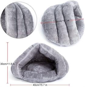 img 1 attached to 🐱 Cozy Haven: Cat Bed Sleeping Bag for Ultimate Comfort & Restful Sleep for Kittens, Cats, and Small Animals