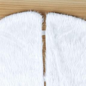 img 1 attached to 🌲 Enhance Your Christmas Décor with Vlovelife's 48-Inch White Faux Fur Christmas Tree Skirt