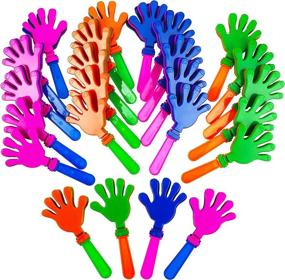 img 4 attached to Plastic Hand Clappers Assorted Colors