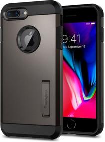 img 4 attached to Spigen Tough Armor [2nd Gen] iPhone 8 Plus 📱 Case (2017) / iPhone 7 Plus Case (2016) - Gunmetal