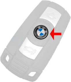 img 2 attached to 🔑 Genuine OEM BMW E46 Cabrio Compact Coupe Sedan Key Emblem 11mm - 66122155753 for Enhanced Authenticity