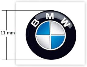 img 3 attached to 🔑 Genuine OEM BMW E46 Cabrio Compact Coupe Sedan Key Emblem 11mm - 66122155753 for Enhanced Authenticity