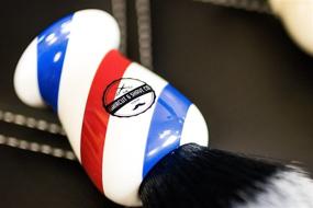 img 3 attached to 🪒 Proven Synthetic Shaving Brush 24mm Extra Dense Knot And 54mm Loft - Fast Drying Pre-Shave Brush Ideal for Home and Travel (Barber Pole) by Haircut & Shave Co.