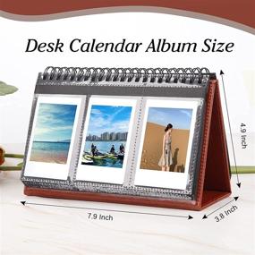 img 1 attached to [Мини-фотоальбом Fujifilm Instax] Альбом с 96 карманами для настольного календаря для Fuji Instant Mini 70 7S 8 8 9 11 25 50S 90