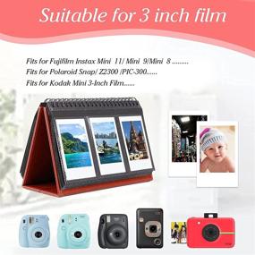 img 3 attached to [Мини-фотоальбом Fujifilm Instax] Альбом с 96 карманами для настольного календаря для Fuji Instant Mini 70 7S 8 8 9 11 25 50S 90