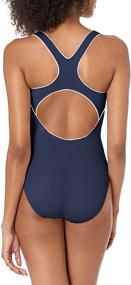 img 2 attached to 👙 Nike Women's Powerback One Piece Swimsuit - Solid Color