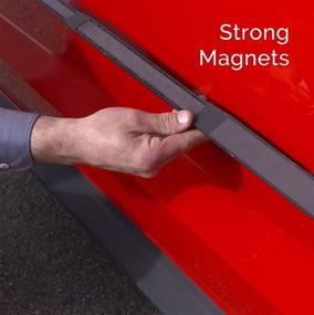 img 2 attached to 🚗 Dent Prevent Magnetic Car Door Protectors for 2 Doors - Extendable to Fit All Car and Truck Doors, Powerful Magnets Prevent Dents, Scratches, and Dings