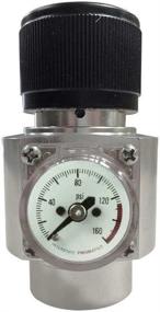 img 4 attached to 🔴 Interstate Pneumatics WRCO2 CO2 Regulator - Small, Red Aluminum Body 0-125 PSI - AMT-WRCO2