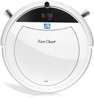 🤖 pucrc105 pure clean robotic vacuum cleaner with 1600pa suction, advanced gyroscope technology, s-path scheduled activation, and automatic charge dock - ultra thin 3.0” height for efficient cleaning on carpets and hardwood floors логотип