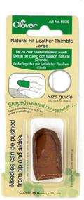 img 4 attached to 🍀 Clover Natural Fit Leather Thimble, Large: A Comfortable and Protective Solution for Sewing Enthusiasts