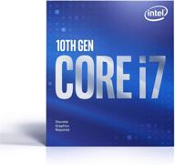 💪 мощный настольный процессор intel core i7-10700f: 8 ядер до 4,8 ггц, без графики процессора, разъем lga1200, набор микросхем intel 400-й серии, 65 вт логотип