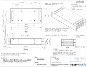 img 1 attached to BUD Industries PRM 14462 Plastic Rackmount