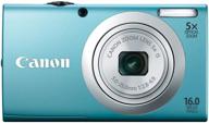 📷 canon powershot a2400 is 16.0 mp digital camera with 5x optically stabilized zoom 28mm wide-angle lens, full hd 720p video recording, 2.7-inch lcd - blue logo