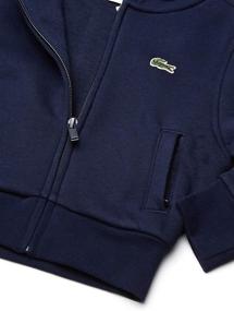 img 1 attached to Lacoste Hooded Fleece Sweatshirt Silver Boys' Clothing and Fashion Hoodies & Sweatshirts