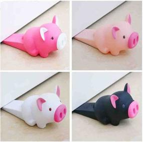 img 1 attached to 🐷 Cucumis Cartoon Animal Door Stop - Child Safety Guard and Creative Door Wedge (1 PCS, Pig)