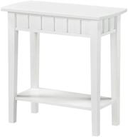 🪑 white dennis end table by convenience concepts: enhanced convenience логотип