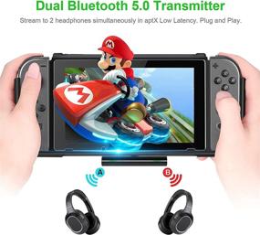 img 2 attached to 🎮 Upgrade Your Nintendo Switch with ID CHINSION Dual Bluetooth 5.0 Adapter and Fast PD Charging!