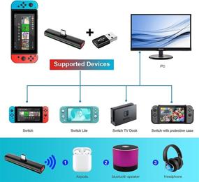 img 3 attached to 🎮 Upgrade Your Nintendo Switch with ID CHINSION Dual Bluetooth 5.0 Adapter and Fast PD Charging!