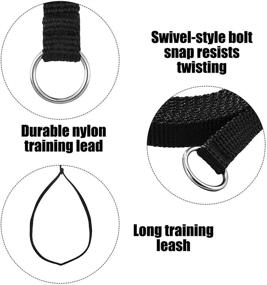 img 2 attached to 🐕 Strong Slip Leads Dog Leash - 30 Pieces Pet Rope with O-Ring, Durable for Walking & Training - Available in Neon Green, Orange, Yellow, Blue, Red, Black