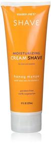 img 1 attached to 🥭 Trader Joe's Honey Mango Moisturizing Shave Cream: 2-Pack for Remarkable Shaving Experience with Natural Aloe Vera and Vitamin E, Suitable for Both Men and Women