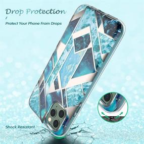 img 2 attached to Miracase iPhone 11 Pro Max Case (2019 Release, 6.5 Inch) with Built-in Screen Protector - Full Body Protective Shock-Absorption Bumper Cover for Apple iPhone 11 Pro Max in Navy Blue