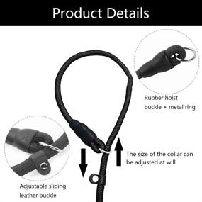 img 1 attached to Aohcae Leashes Training Collar Dogs（Black）