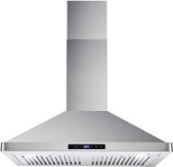 🔥 upgrade your kitchen with the cosmo 63175s wall mount range hood - ductless convertible duct, chimney-style vent, leds light, stainless steel design логотип