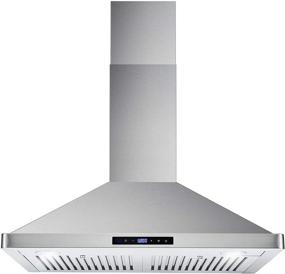 img 4 attached to 🔥 Upgrade Your Kitchen with the Cosmo 63175S Wall Mount Range Hood - Ductless Convertible Duct, Chimney-Style Vent, LEDs Light, Stainless Steel Design