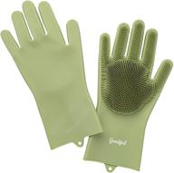 🧤 goodful silicone kitchen rubber gloves: oversized, reusable, waterproof, and unique design - perfect for dishwashing, fruits/vegetables, and more! logo