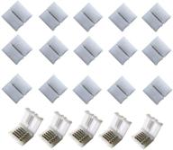 ✨ 20pcs 5pin 10mm rgbw 5050 led light strip solderless connector adapter - enhance connectivity for non-waterproof rgbw led strip (20 pcs rgbw connectors) логотип