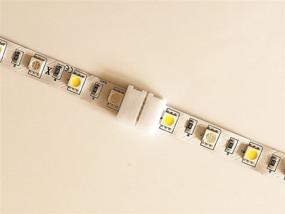 img 1 attached to ✨ 20pcs 5Pin 10MM RGBw 5050 LED Light Strip Solderless Connector Adapter - Enhance Connectivity for Non-Waterproof RGBW LED Strip (20 Pcs RGBW Connectors)