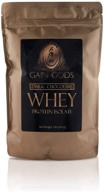 🍫 high-quality gain gods dark chocolate whey protein isolate - 1 pound: grass fed, antibiotic free, hormone free logo