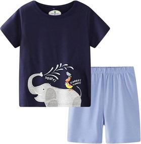 img 4 attached to Toddler Clothing T Shirt 2 8Years7 Dinosaur5T Boys' Clothing : Clothing Sets