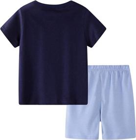 img 3 attached to Toddler Clothing T Shirt 2 8Years7 Dinosaur5T Boys' Clothing : Clothing Sets