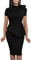 👗 fashion peplum bodycon sleeve women's clothing and dresses from lagshian: chic style for every occasion logo