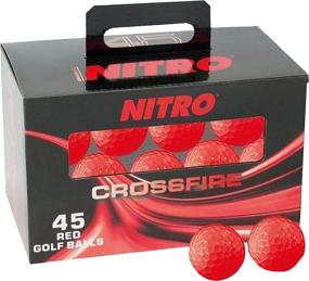 img 1 attached to 🔴 Nitro Crossfire 45 Ball Pack: Vibrant RED Ammo Bundle for Intense Firepower