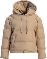 canada pullover puffer beige small logo