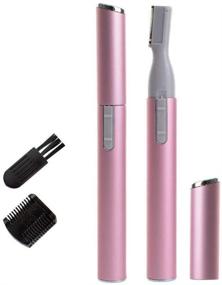 img 3 attached to Valuu Electric Eyebrow Hair Trimmer Women - Portable Hair Remover Pen for Nose, Eyebrows, Facial Hair, and Lip