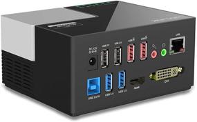 img 4 attached to 🔌 WAVLINK USB 3.0 Universal Docking Station with DVI/HDMI Dual Display, Dual USB 2.0 Ports, Dual USB 3.0 Ports, Gigabit Ethernet, Quick Charging | Windows Mac OS Compatible