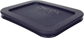 img 1 attached to Pyrex Bundle - 2 Pack: 7213-PC 1.9-Cup Dark Blue Plastic Food Storage Lids